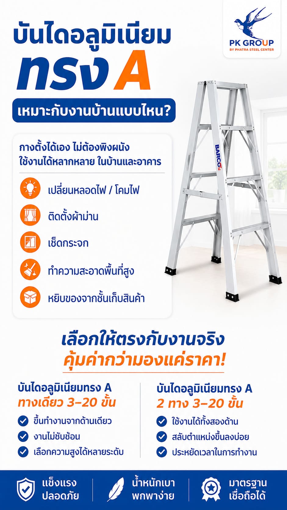 บันไดอลูมิเนียม บันไดอลูมิเนียม
