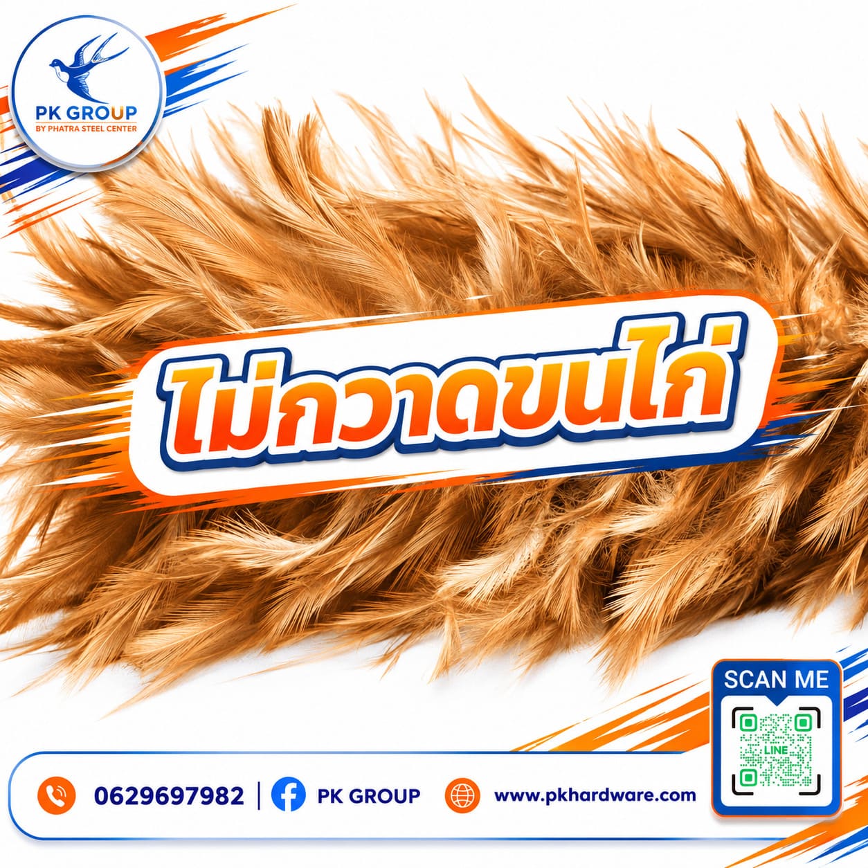 ไม้กวาดขนไก่ ไม้กวาดขนไก่