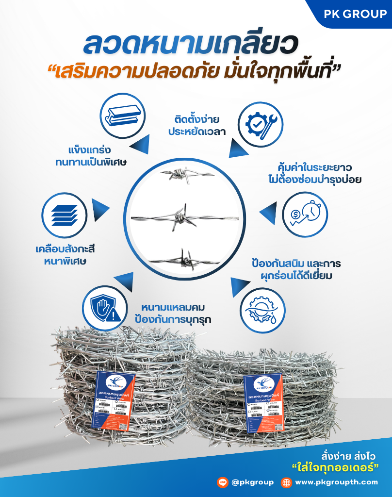 ลวดหนามล้อมรั้ว