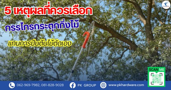 5 เหตุผลที่ควรเลือกกรรไกรกระตุกกิ่งไม้แทนการปีนต้นไม้ตัดเอง 5 เหตุผลที่ควรเลือกกรรไกรกระตุกกิ่งไม้แทนการปีนต้นไม้ตัดเอง