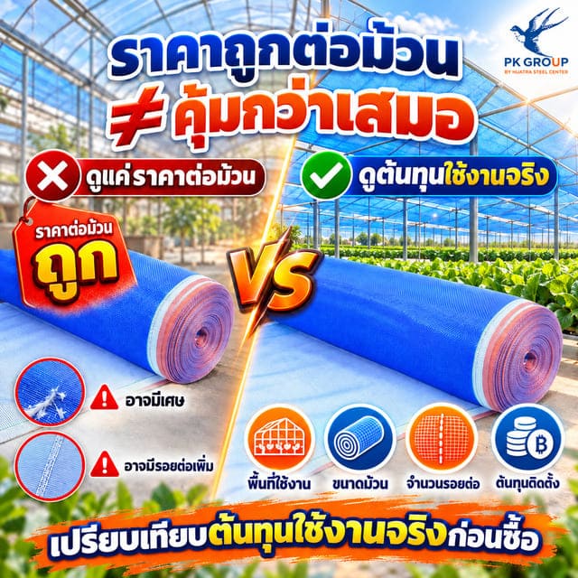 มุ้งไนล่อนราคาถูกไม่ได้ถูกกว่าเสมอ มุ้งไนล่อนราคาถูกไม่ได้ถูกกว่าเสมอ