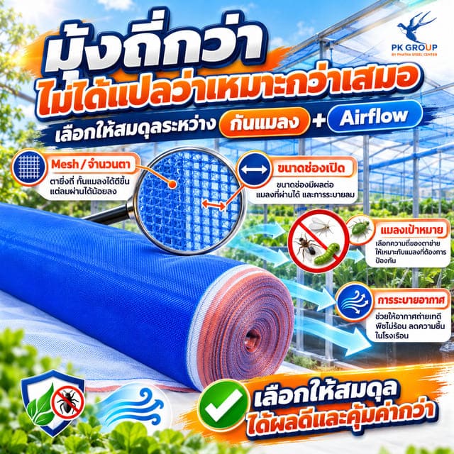 มุ้งถี่กว่าไม่ได้เหมาะสมกว่า มุ้งถี่กว่าไม่ได้เหมาะสมกว่า