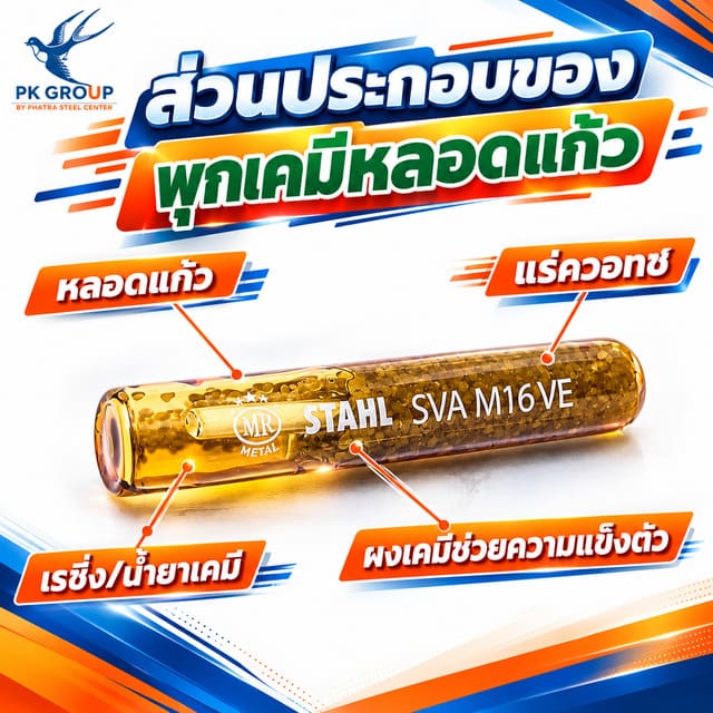 ส่วนประกอบพุกเคมี ส่วนประกอบพุกเคมี