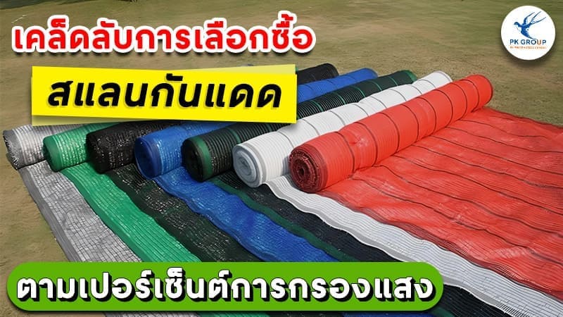 การเลือกซื้อสแลนกันแดด