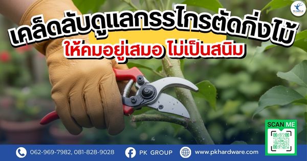 เคล็ดลับดูแลกรรไกรตัดกิ่งไม้ให้คมอยู่เสมอ ไม่เป็นสนิม