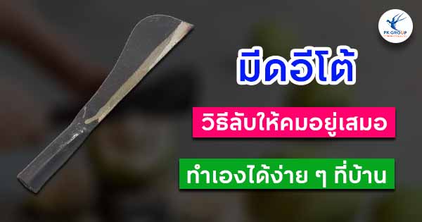 มีดอีโต้วิธีลับให้คมอยู่เสมอ ทำเองได้ง่าย ๆ ที่บ้าน