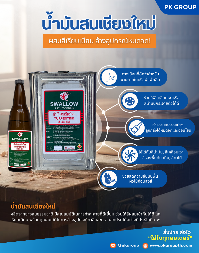 น้ำมันสนเชียงใหม่ ตรานกนางแอ่น