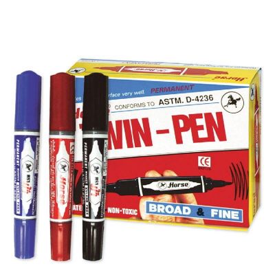 ปากกาเมจิก 2 หัว ปากกาตราม้า color pen อย่างดี คุณภาพเกรดA