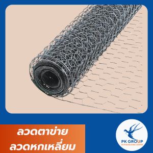 ลวดตาข่ายลวดหกเหลี่ยม Hexagonal Wire Net ตาข่ายกรงไก่ ตะแกรงเหล็กหกเหลี่ยม